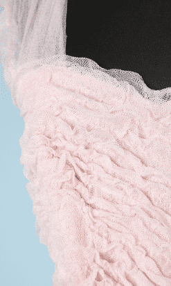 Alternative view of Robe longue du soir 1940 en tulle rose