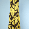 Combinaison pantalon 1970 jaune motifs psychédéliques