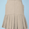 Jupe vintage en toile de coton beige Chanel
