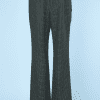 Pantalon vintage Chanel en lainage vert et or