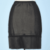 Jupe en maille transparente noire Chanel
