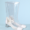 Bottes en plastique transparent Chanel