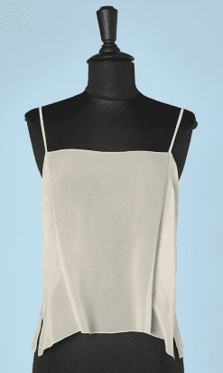 Top en soie ivoire Chanel