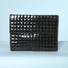 Sac clutch damier noir verni Jean Louis Scherrer