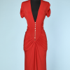 Robe vintage en jersey rouge Roberto Cavalli