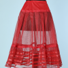 Jupon en tulle et nylon rouge 1950