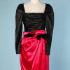 nA4664-robe-vintage-en-satin-de-soie-noir-et-rose-Dior-t36-01
