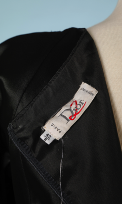 nA4664-robe-vintage-en-satin-de-soie-noir-et-rose-Dior-t36-01