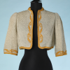 nA4943-Boléro-1940-en-tricot-mastic-et-ocre-t38-01