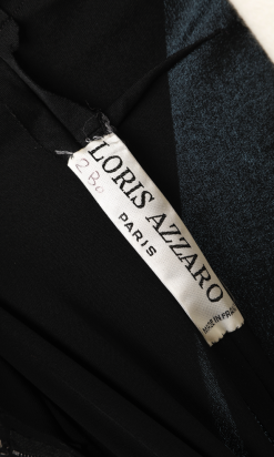 nA5161-Robe-du-soir-en-jersey-de-soie-noir-à-franges-Loris-Azzaro-t36-36-01