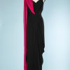 nA5340-Robe-du-soir-1930-en-mousseline-noire-et-étole-en-mousseline-fuchsia-t38-01