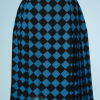 nA5218-Jupe-plissé-à-damiers-noirs-et-bleu-Yves-Saint-Laurent-t38-01