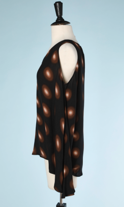 nA5224-Chemisier-asymétrique-noir-gros-pois-marron-Margiela-02