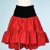 nA6148-Jupe-en-taffetas-rouge-et-velours-noir-YSL-t36-01