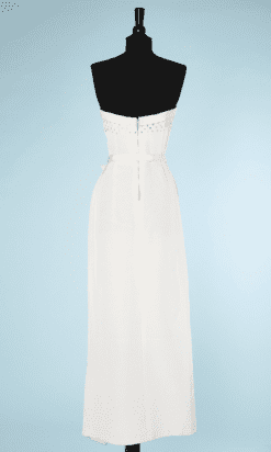 na6464-Tailleur-du-soir-Robe-bustier-et-Veste-en-reps-blanc-cousu-de-paillettes-dorées-t38-01