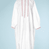 na6469-Chemise-de-nuit-dhomme-en-coton-blanc-frises-de-fleurs-rouges-et-bleues-01