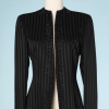 na6478-Veste-vintage-en-satin-noir-à-rayures-contrastées-et-perles-brodées-Emporio-armani-t38-01