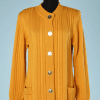na-6530-Gilet-en-tricot-jaune-torsades-YSL-t38-01