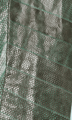 nA6140-Blouson-en-pyton-vert-encolure-arrondi-col-haut-t36-38-01