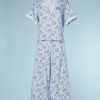 na6733-Pyjama-1930-40-en-coton-bleu-ciel-imprimé-de-fleurs-bleues-t38-40-01