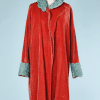 na6747-Manteau-1920-en-velours-orange-col-et-poignets-en-velours-turquoise-t38-40-01