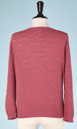nA8053-Gilet-en-maille-façonné-vieux-rose-Moschino-t40-01