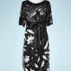 nA8164-Robe-vintage-en-tulle-noir-brodée-de-perles-et-paillettes-noires-et-blanches-Valentino-t42-01