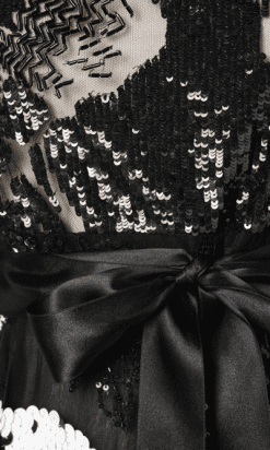 nA8164-Robe-vintage-en-tulle-noir-brodée-de-perles-et-paillettes-noires-et-blanches-Valentino-t42-01