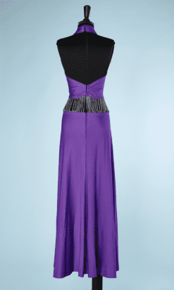 nA7710-Robe-longue-en-jersey-polyamide-et-chaîne-Loris-Azzaro-T36-01