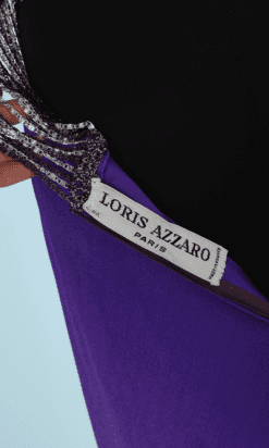 nA7710-Robe-longue-en-jersey-polyamide-et-chaîne-Loris-Azzaro-T36-01