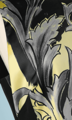 nA8403-Robe-noir-et-jaune-imprimé-Versace-T40-01