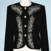 na8638-Veste-Christian-Dior-en-velours-noir-brodée-de-strass-t40-42-01