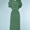 na9023-Robe-1940-en-soie-verte-imprimé-fleurs-grises-noires-rouges-et-lignes-de-perles-vertes-t38-01