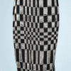 Jupe vintage noire brodée de strass et perles Gianni Versace
