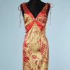 nA9122-Robe-vintage-Roberto-Cavalli-en-soie-imprimée-jaune-et-rouge-t36-01