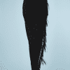 nA9153-Jupe-longue-Versace-noire-avec-plumes-et-perles-noires-t34-01