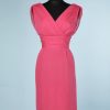 na8833-450E-Robe-1960-en-mousseline-rose-haut-drapé-t38-001