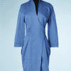 B0011-Robe-en-coton-bleu-ciel-croisée-poches-poitrine-évasées-t36-38-01