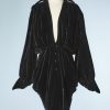 B0029-Robe-en-velours-noir-Mugler-t38-01