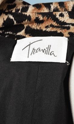 B0163-Trench-court-en-velours-imprimé-léopard-Travilla-t40-42-01