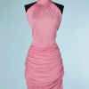 B0202-Robe-moulante-en-jersey-de-coton-rose-Ungaro-t34-01