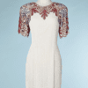 B0214-Robe-de-cocktail-blanche-1980-entièrement-pailletée-et-perlée-Oleg-Cassini-Black-tie-t40-01
