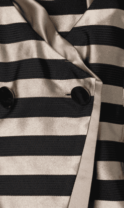 B0241-Tailleur-Robe-et-Veste-Armani-en-soie-rayures-mordoré-et-noires-t36-01