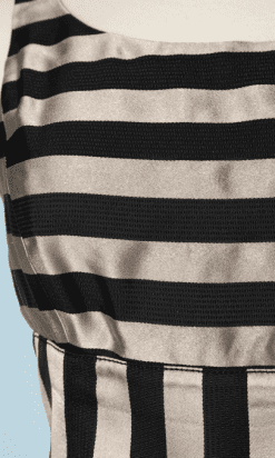 B0241-Tailleur-Robe-et-Veste-Armani-en-soie-rayures-mordoré-et-noires-t36-01