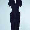 B0328-Robe-1940-en-crêpe-marine-plissé-sur-les-hanches-t34-01