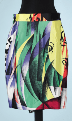 B0350-Jupe-imprimé-abstrait-multicolores-Gianni-Versace-t38-40-01