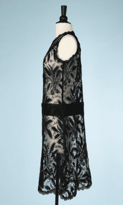 B0354-Robe-en-tulle-noir-brodée-dépis-de-blés-t40-06