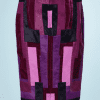 Jupe vintage Tom Ford en cuir et velours de couleurs