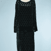 B0378-Robe-1920-en-mousseline-et-gros-pois-en-velours-dévoré-verts-t38-01