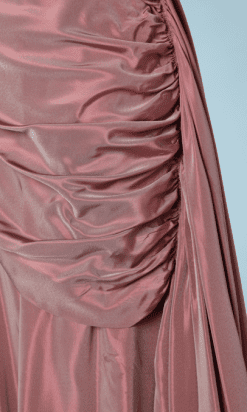 B0410-Robe-longue-1950-en-faille-de-soie-rose-changeant-haut-pailletée-t34-01